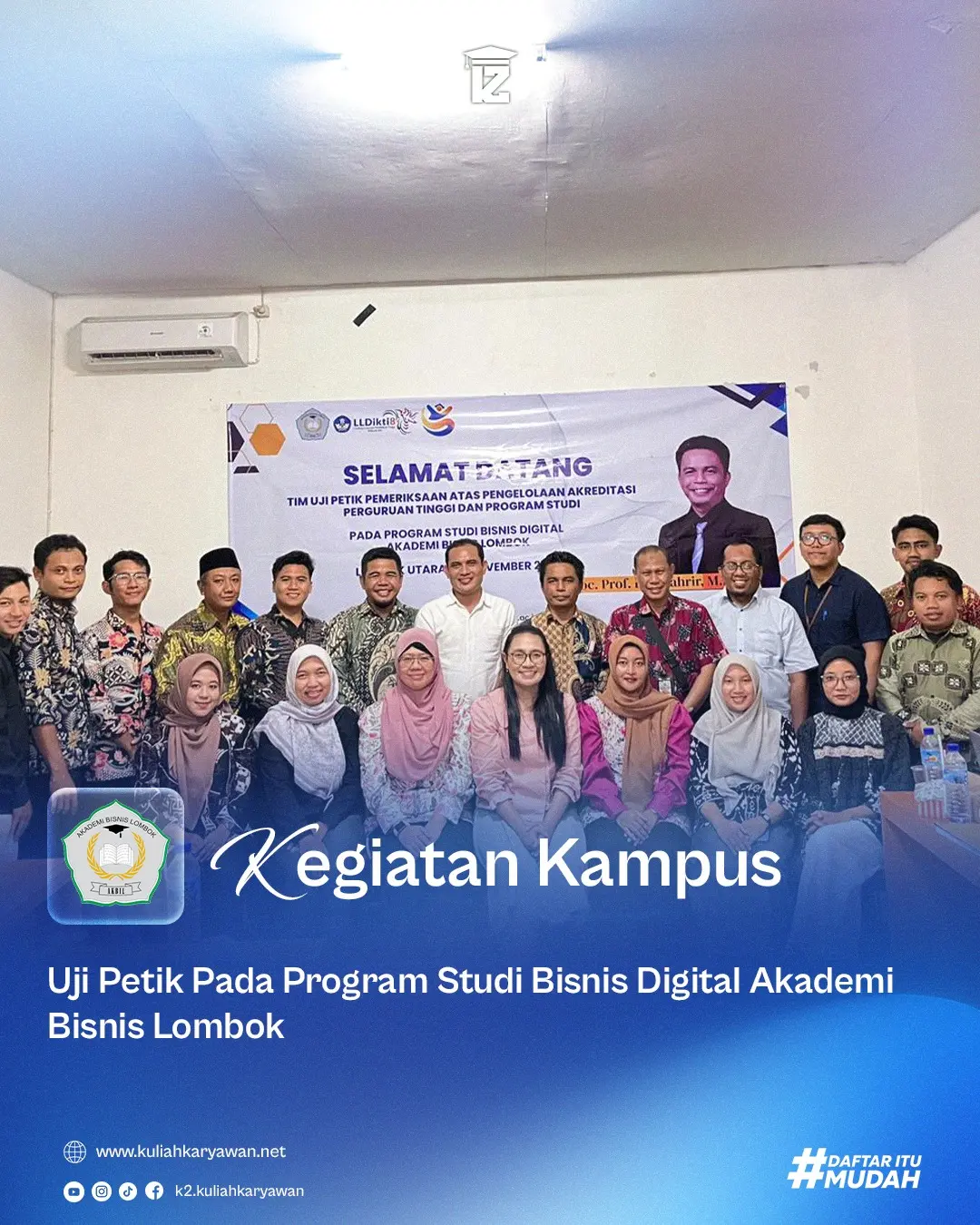 Uji Petik Pemeriksaan atas Pengelolaan Akreditasi Perguruan Tinggi dan Program Studi Pada Program Studi Bisnis Digital Akademi Bisnis Lombok